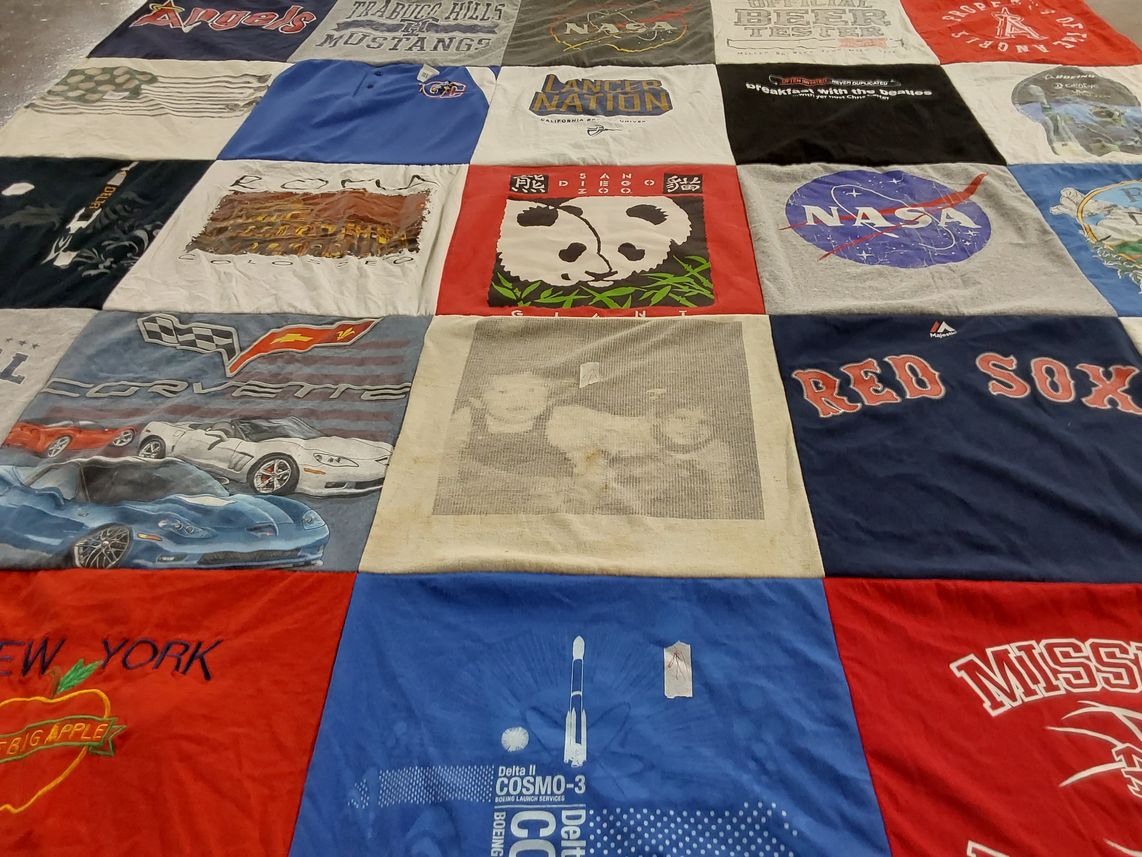 T-shirt quilt featuring boston red sox by Brandon from CA