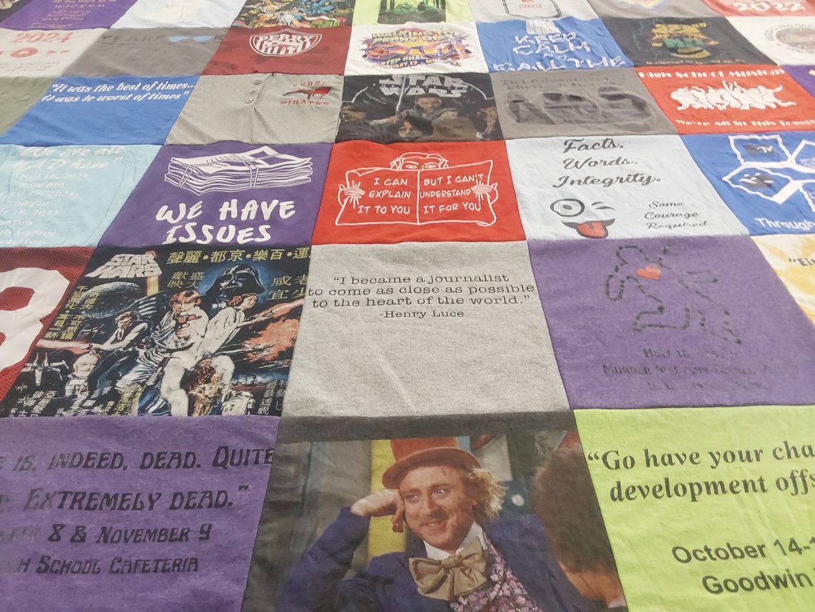 T-shirt quilt from goodwin high school by Jennifer from OH