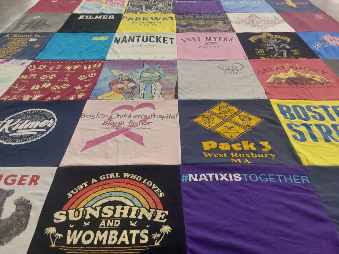 T-shirt quilt featuring n/a by Laura from CA