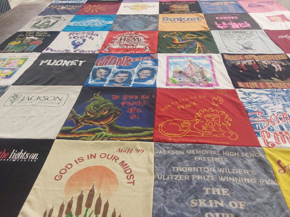T-shirt quilt from jackson memorial high school by Katharine from MD