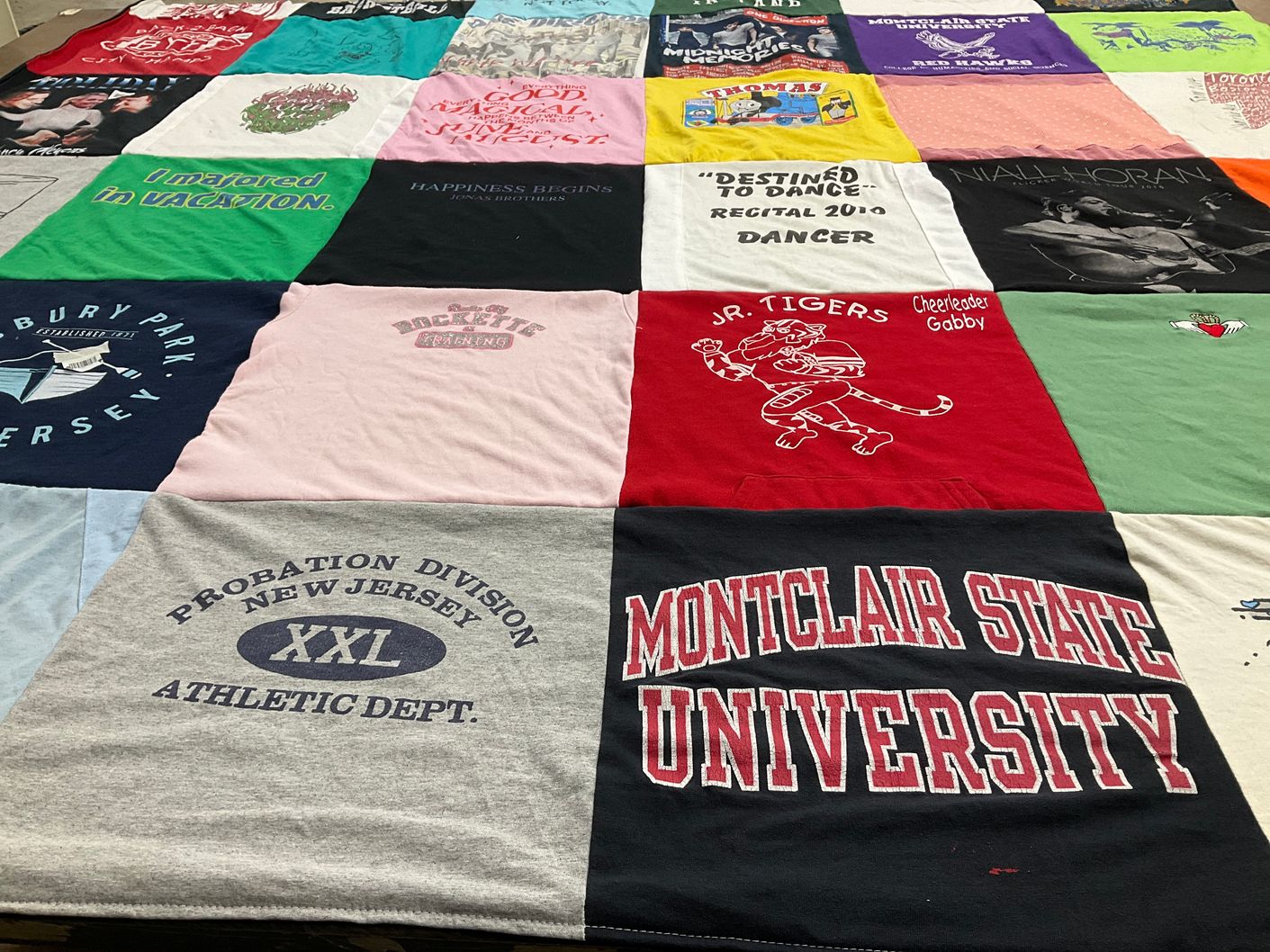 T-shirt quilt featuring jr tigers by Gabby from NJ