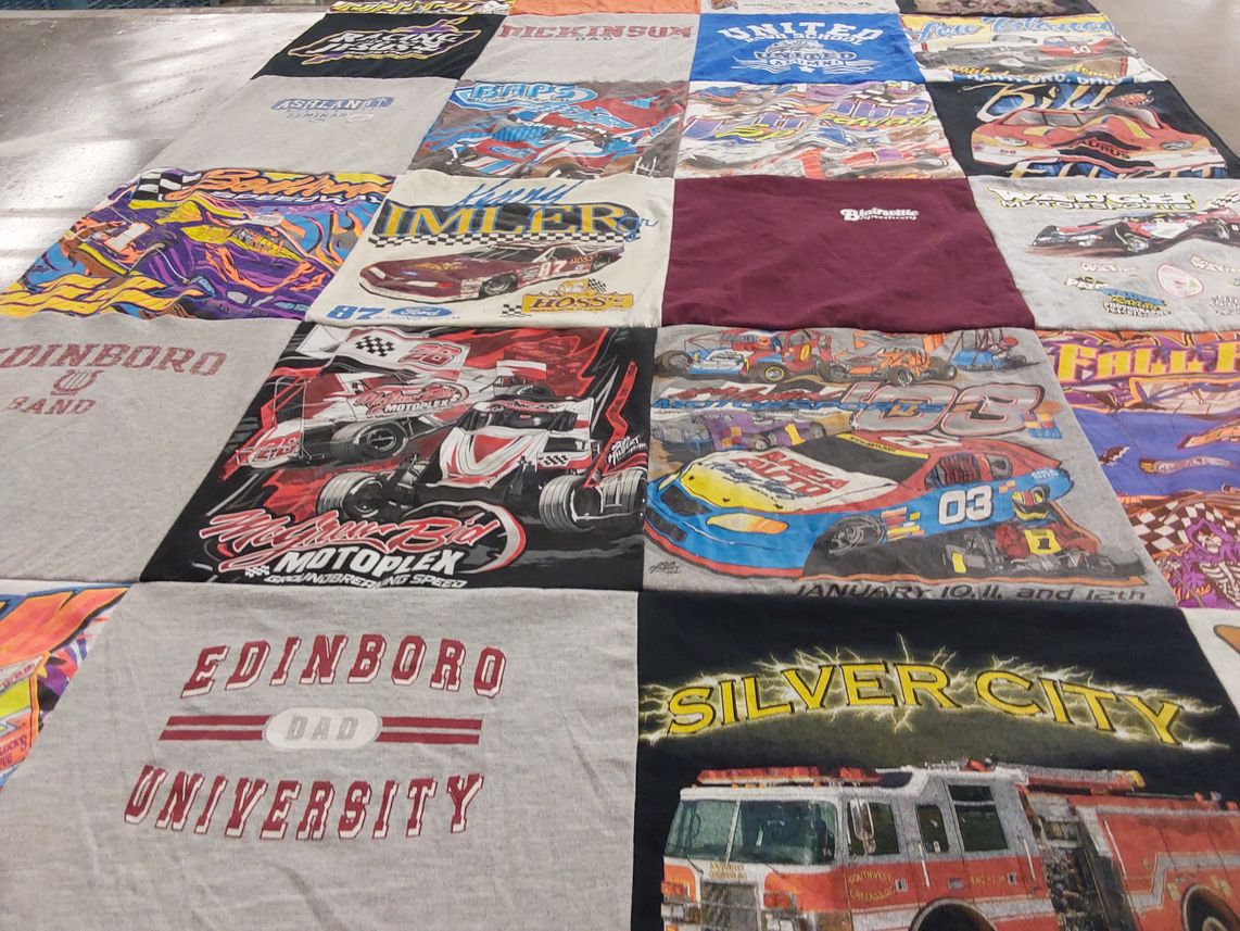 T-shirt quilt from edinboro university by William from PA
