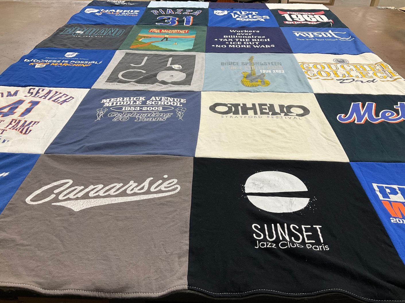 T-shirt quilt featuring new york mets by Michael from NY
