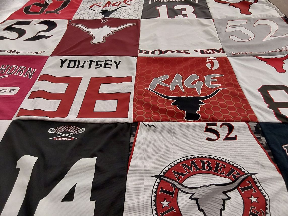T-shirt quilt from lambert high school by Colleen from GA