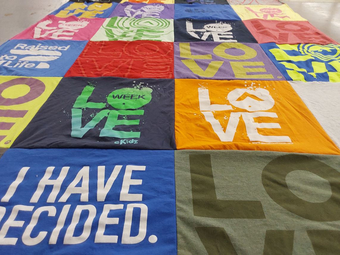 T-shirt quilt by Robert from NC