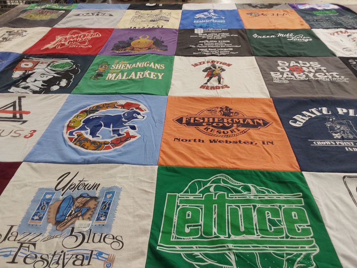 T-shirt quilt by C from IN