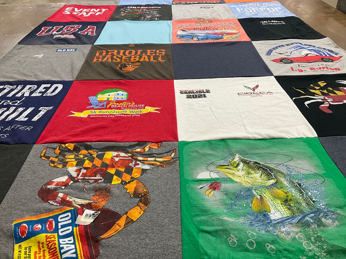 T-shirt quilt featuring baltimore orioles baseball by Nancy from DE