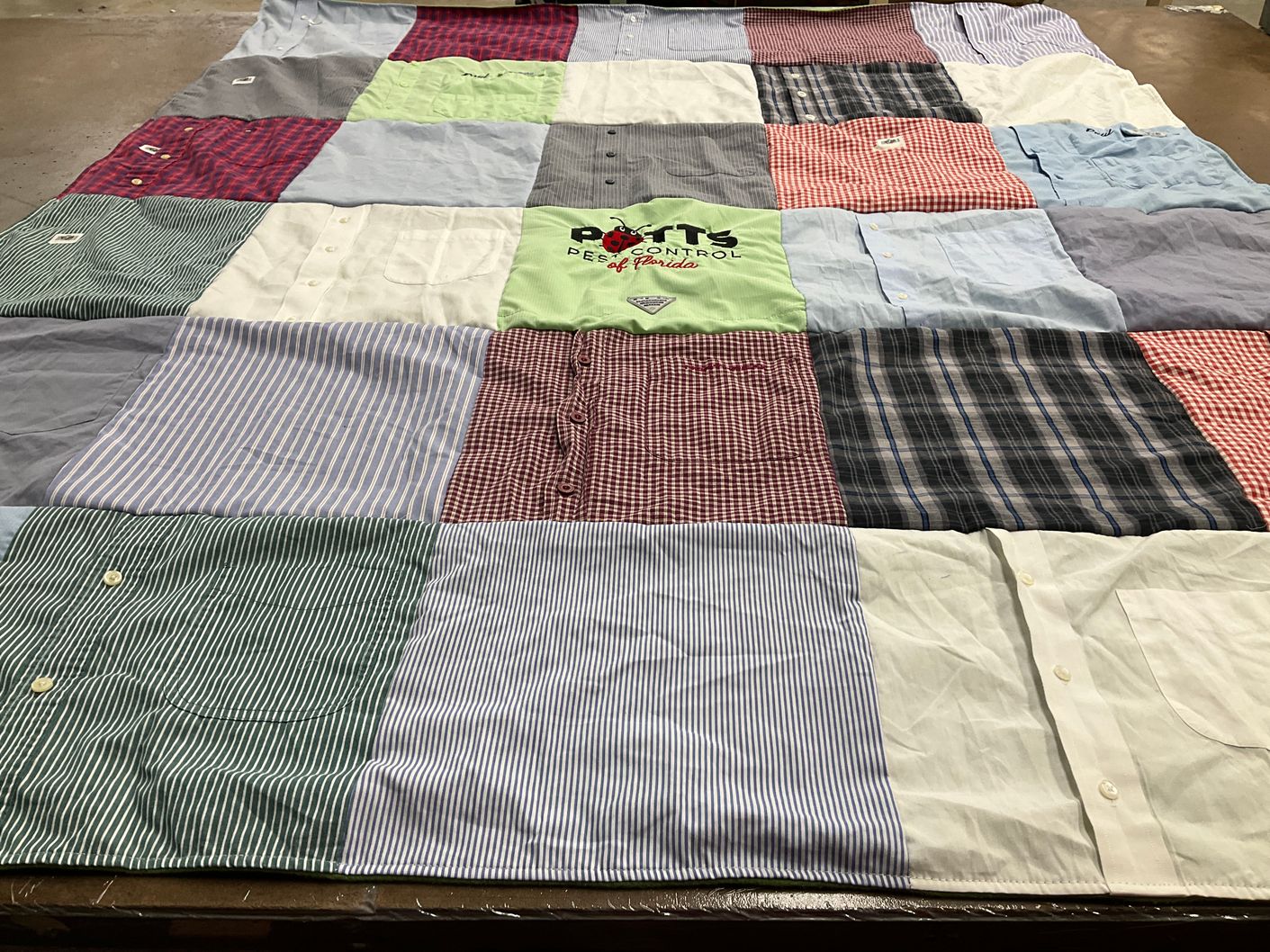 T-shirt quilt with sewing, crafting themes by Amanda from FL