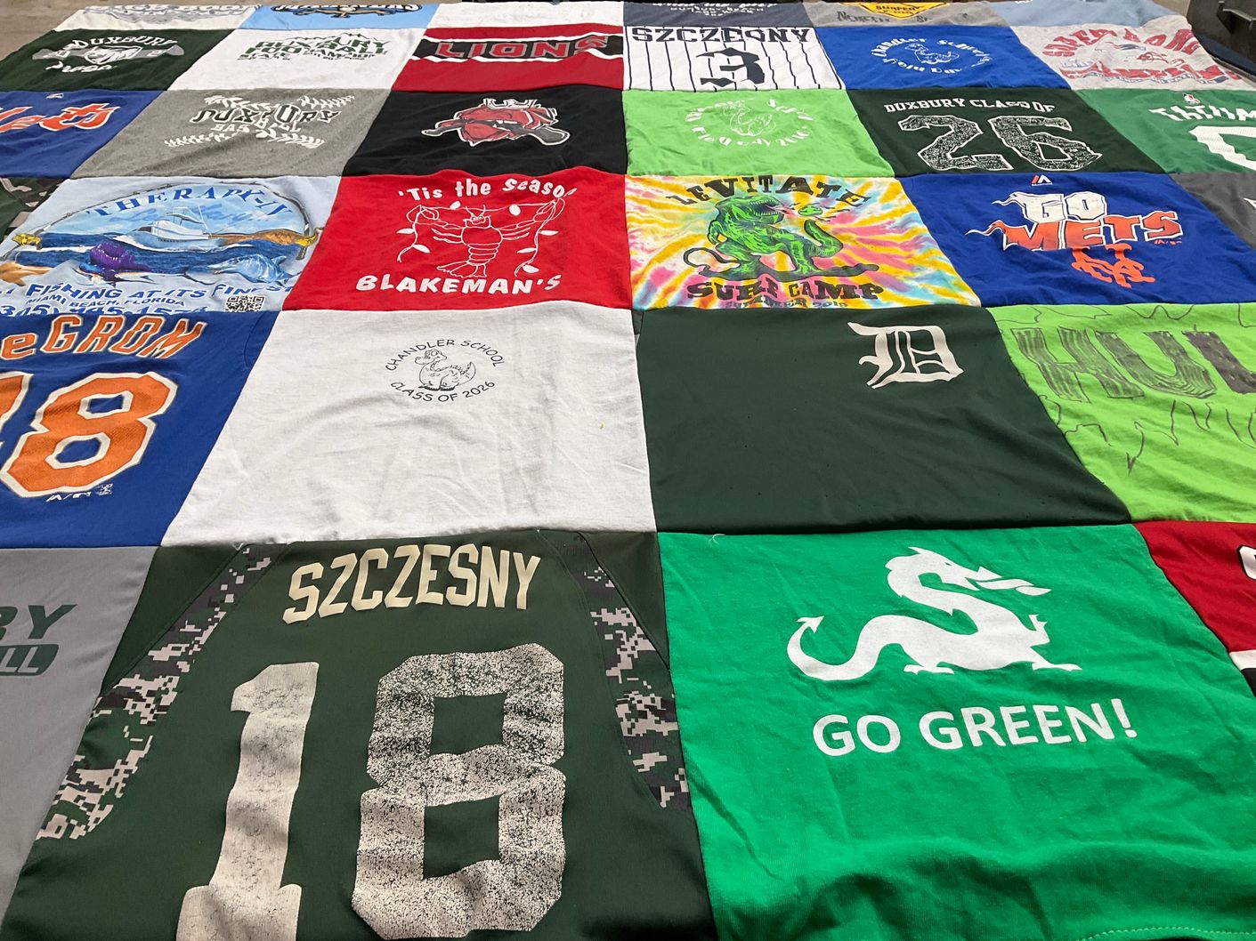T-shirt quilt featuring new york mets by Katie from MA