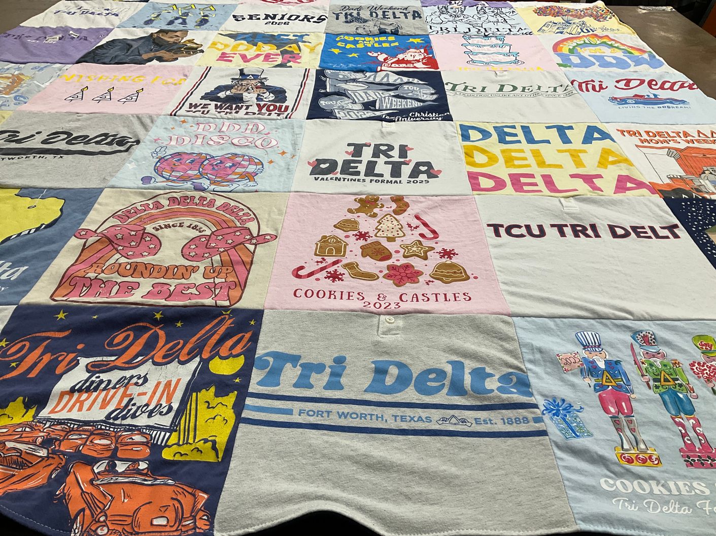 T-shirt quilt from texas christian university by MARK from TX