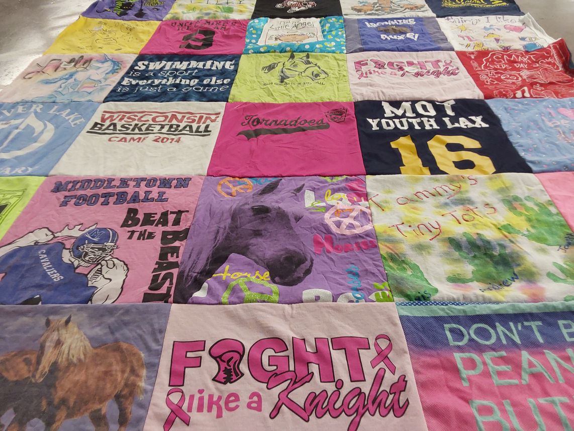 T-shirt quilt featuring middletown football team by Gayle from NJ