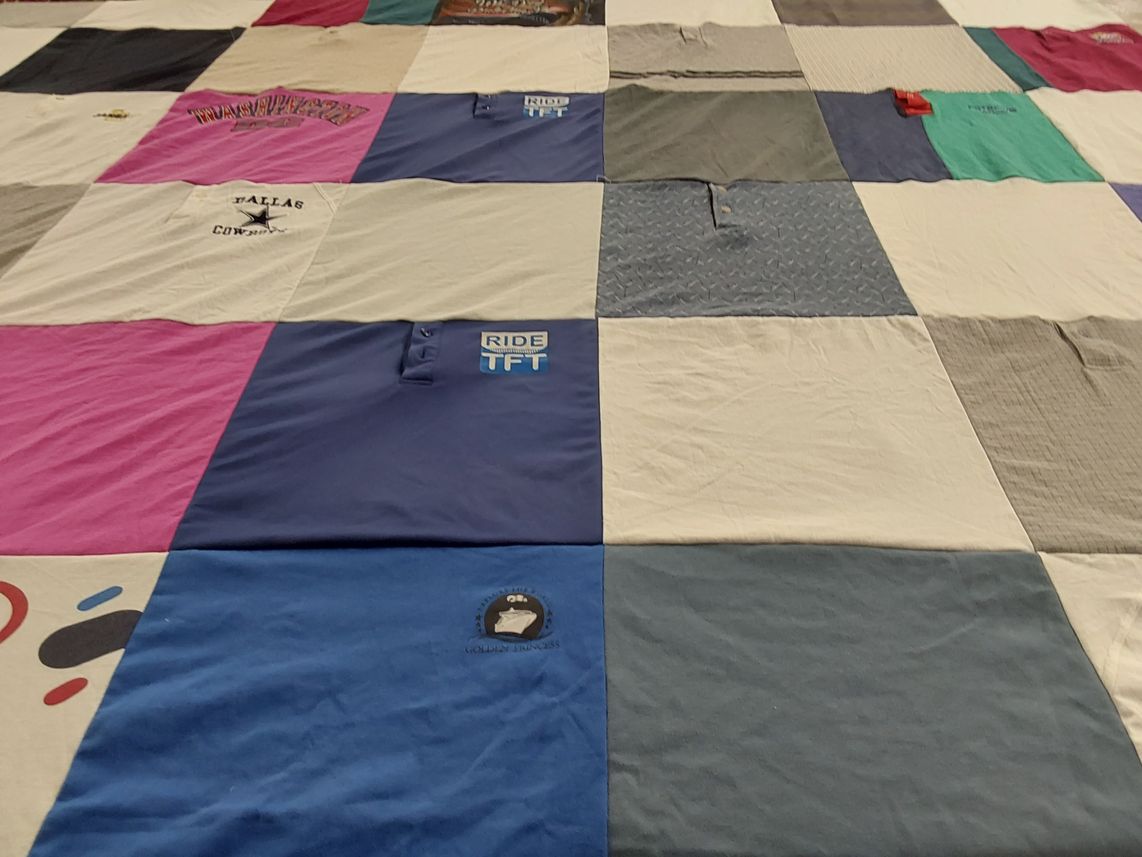T-shirt quilt from university of texas at austin by Michelle from ID