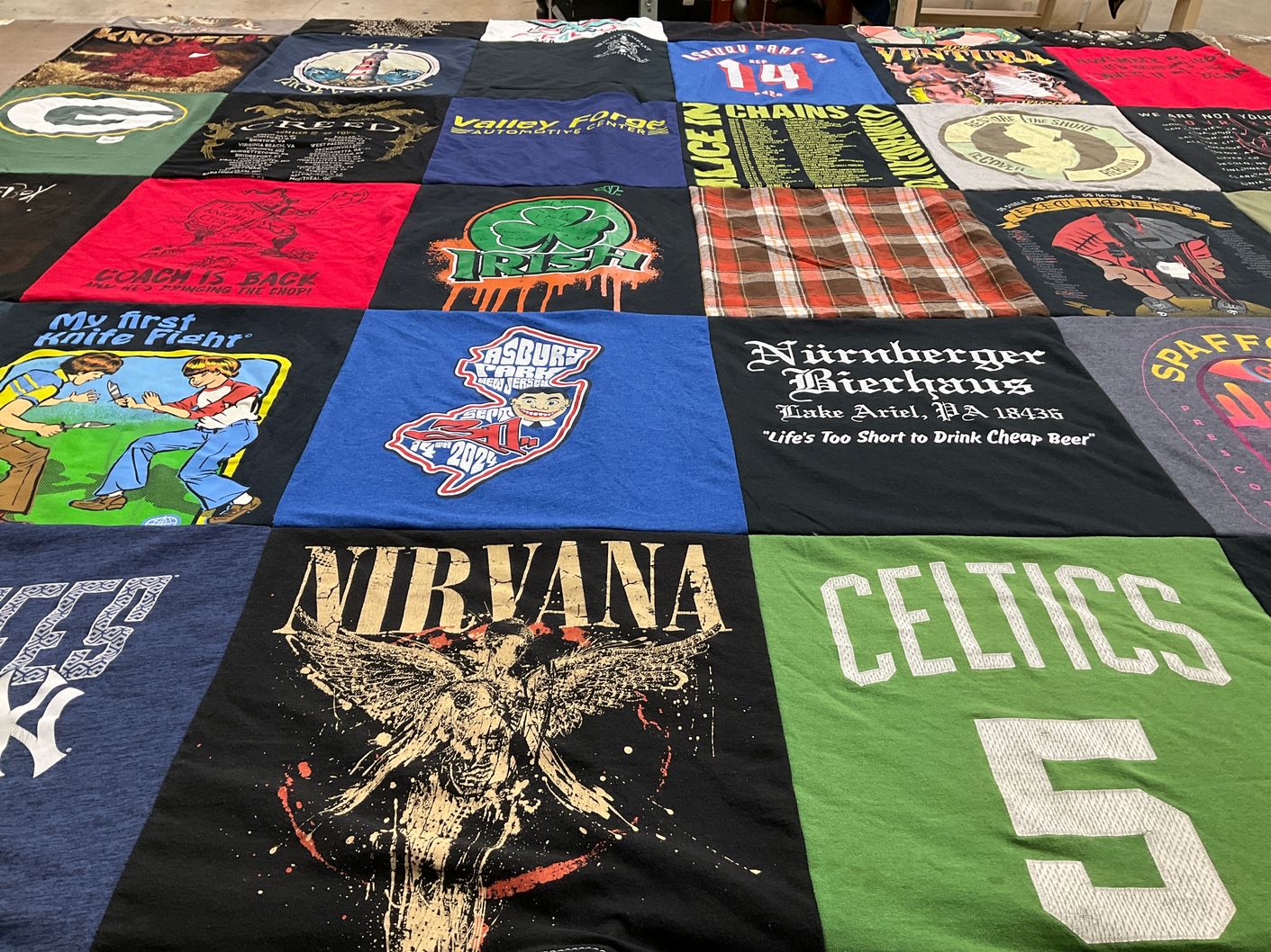 T-shirt quilt featuring boston celtics by Felix from NJ