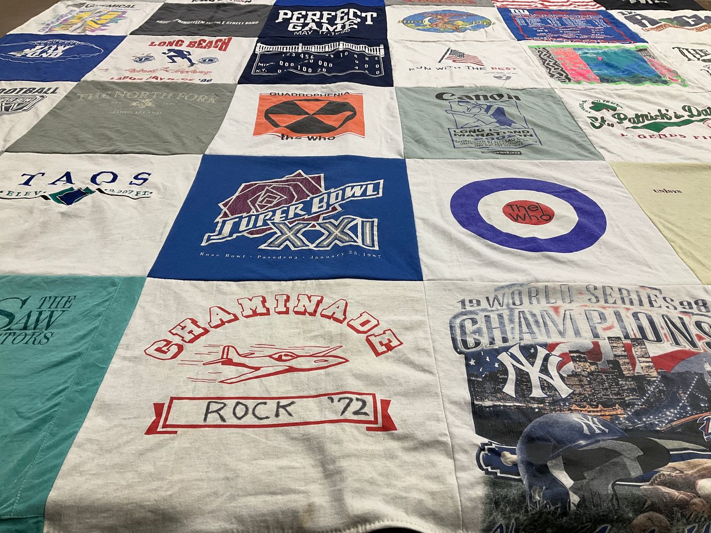 T-shirt quilt featuring new york yankees by Kevin from FL