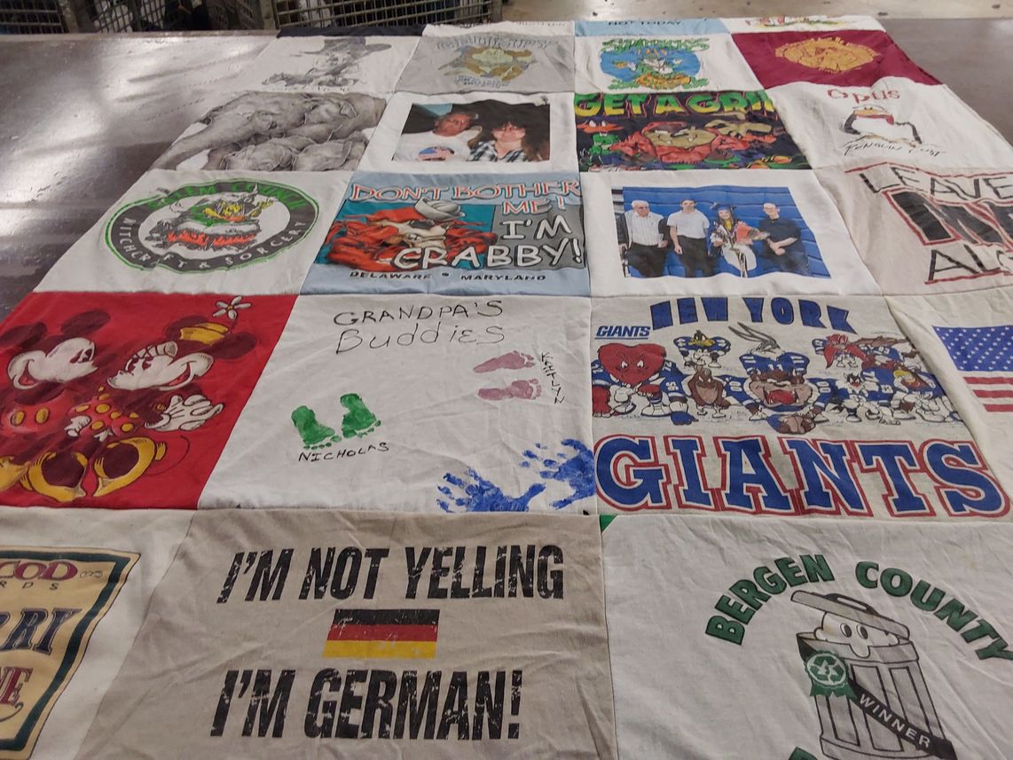 T-shirt quilt featuring new york giants by Kaitlyn from NJ