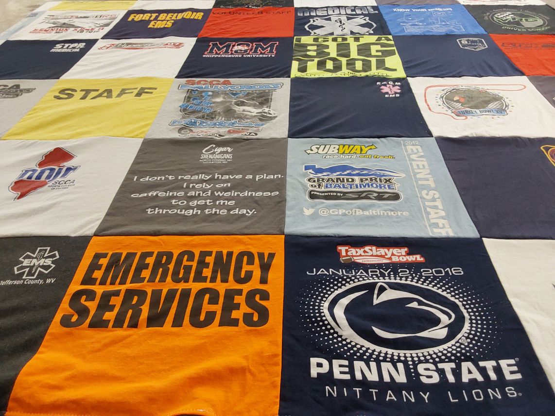 T-shirt quilt featuring penn state nittany lions by Tracy from PA