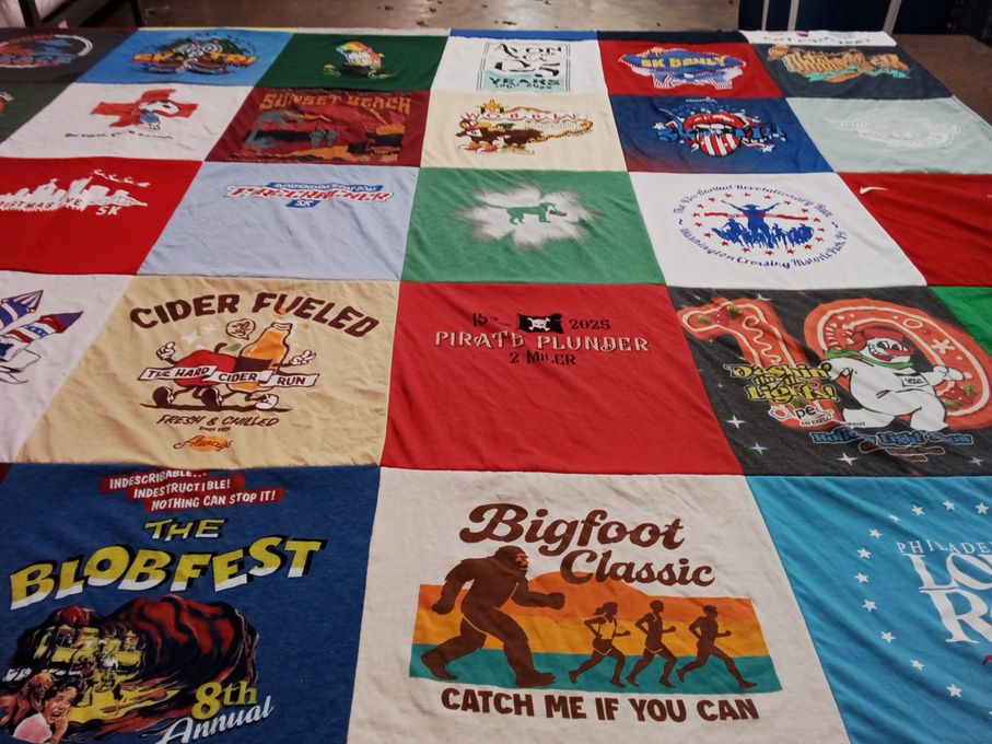 T-shirt quilt from holly high school by David from PA