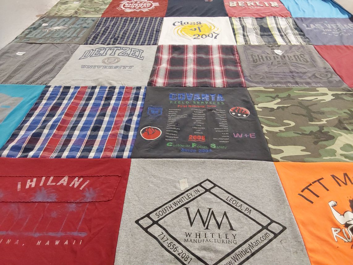 T-shirt quilt from deitzel university by Patty from PA