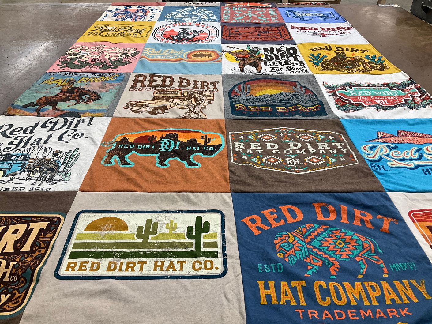 T-shirt quilt by Red from TX