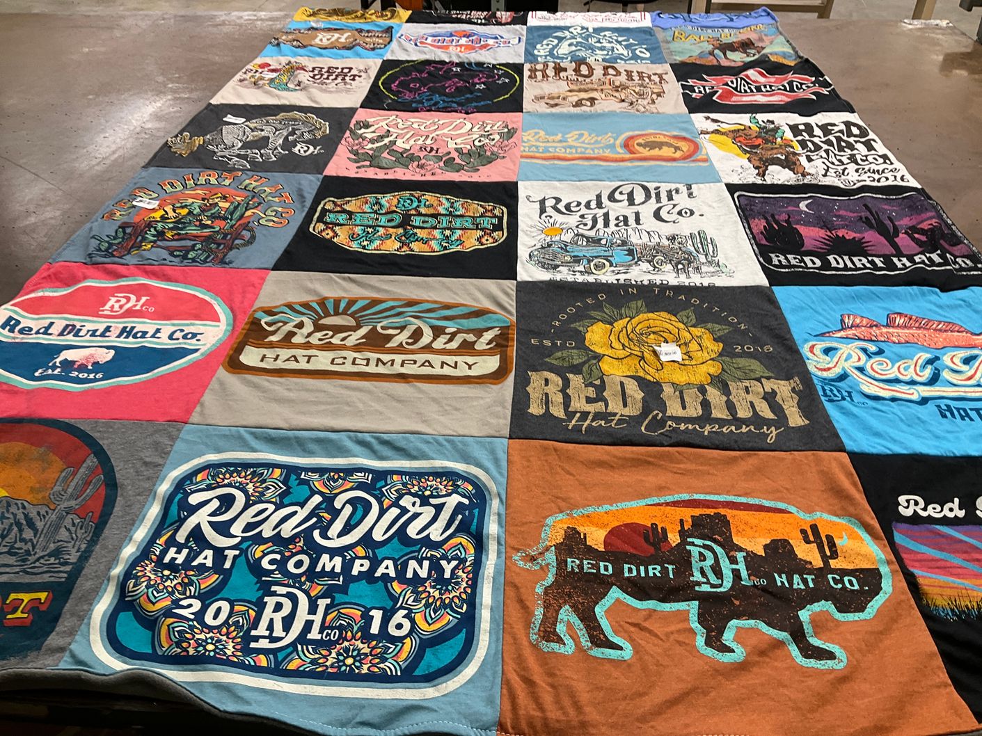 T-shirt quilt with hats, fashion themes by Ryan from TX