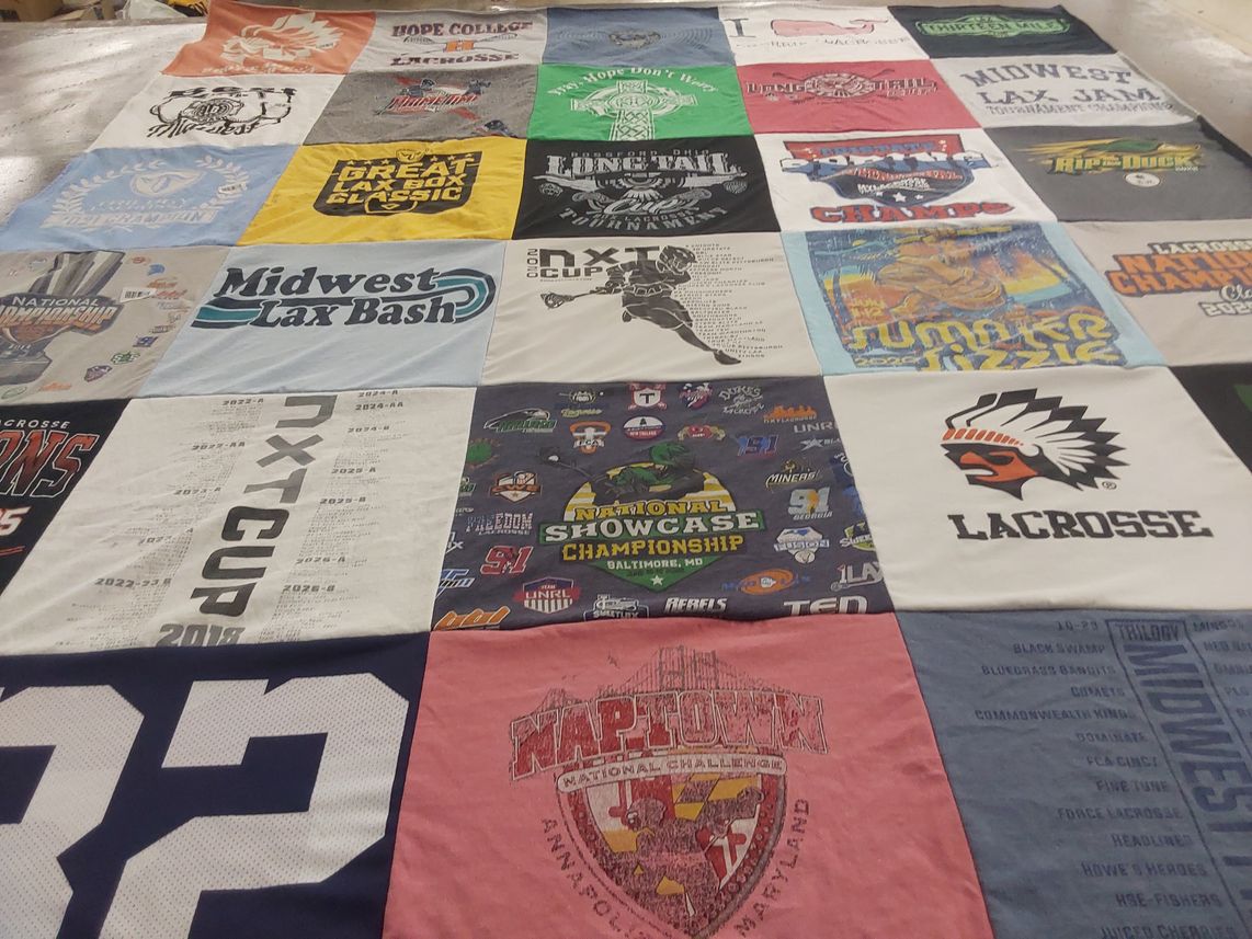T-shirt quilt from hope college by Lindsay from MI
