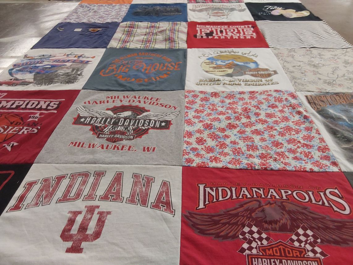 T-shirt quilt featuring indiana university basketball by Pam from GA