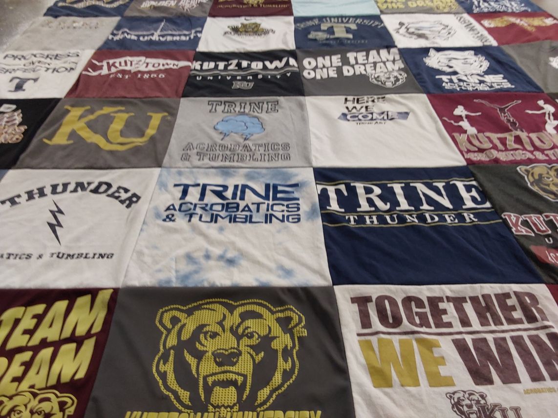 T-shirt quilt featuring trine thunder by Heidi from MI