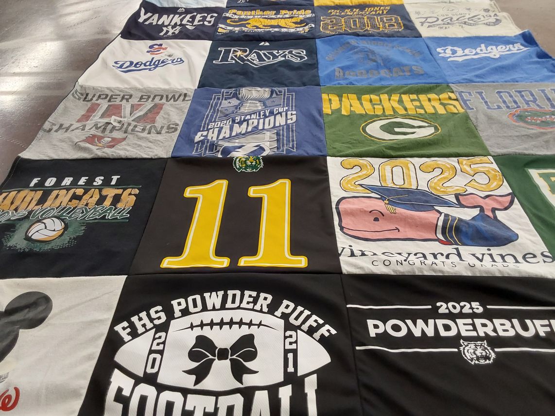 T-shirt quilt featuring green bay packers by linda from FL