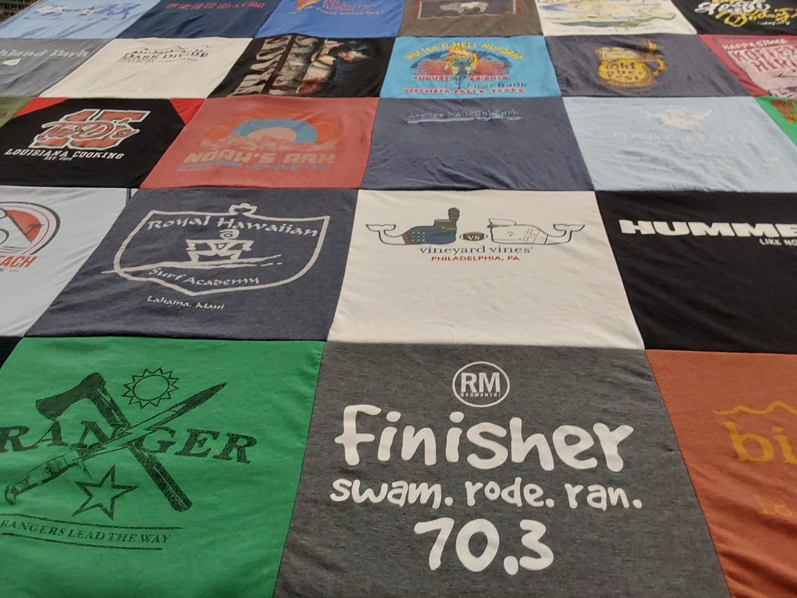T-shirt quilt from royal hawaiian surf academy by pam from TX