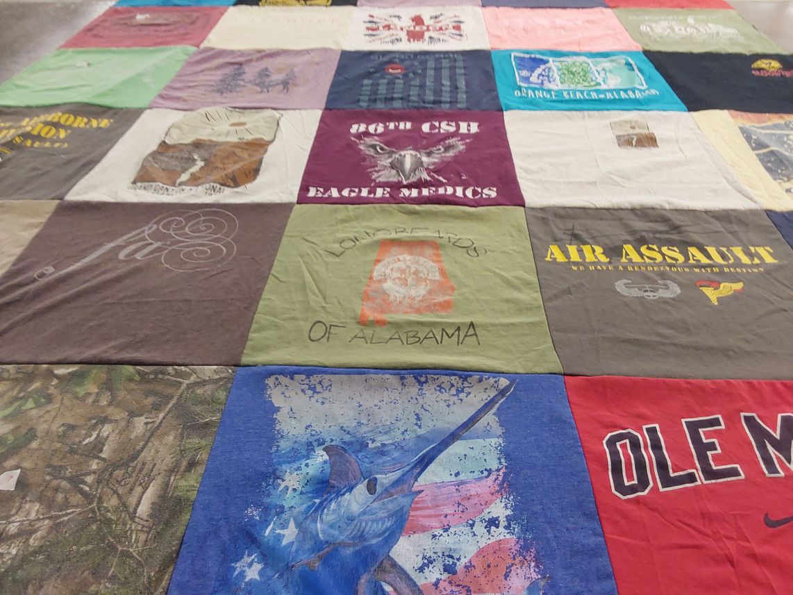 T-shirt quilt from university of mississippi by Kim from AL