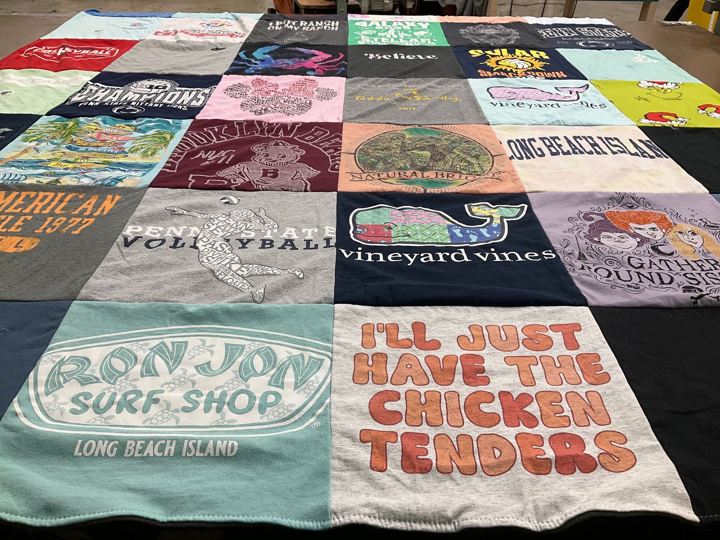T-shirt quilt from pennsylvania state university by Stephanie from VA