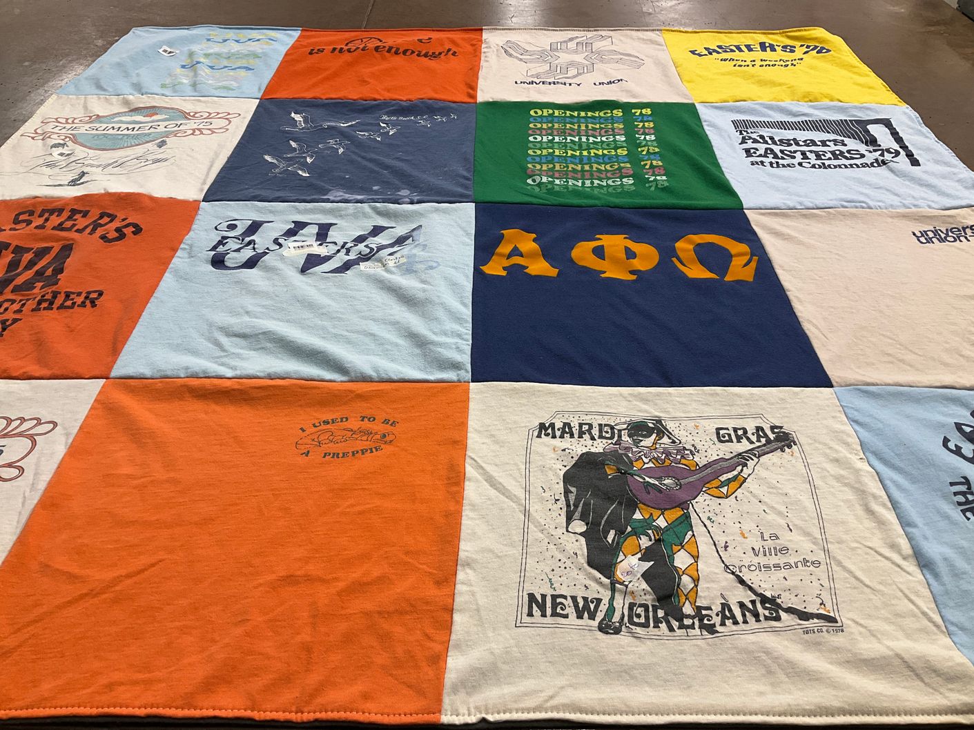 T-shirt quilt from university of virginia by Kathy from PA