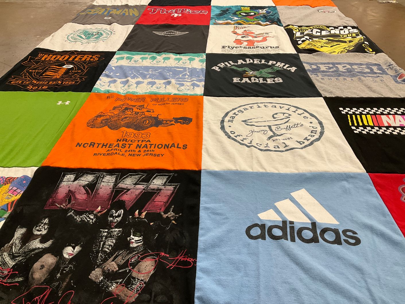 T-shirt quilt featuring philadelphia eagles by Charlene from NJ