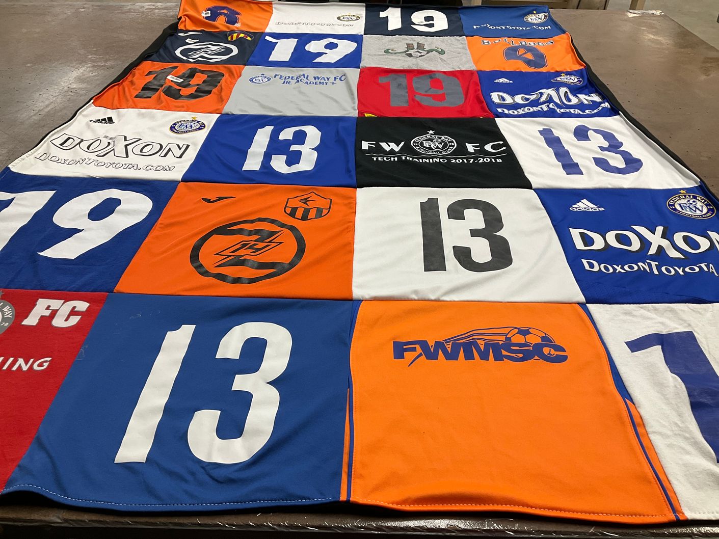 T-shirt quilt featuring federal way fc by Brandy from WA