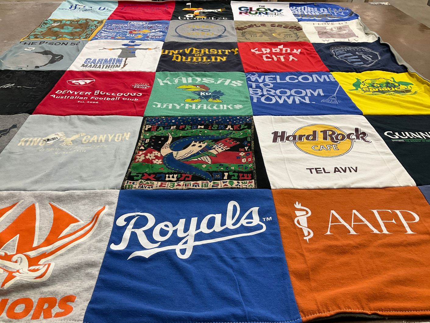T-shirt quilt featuring royals by Mara from KS