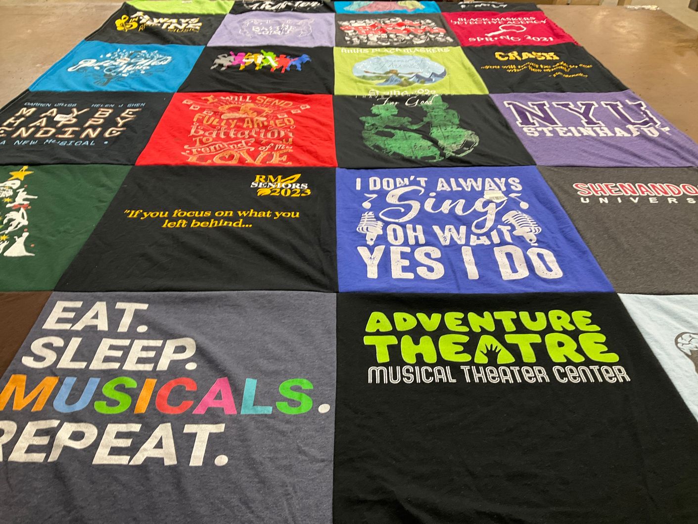 T-shirt quilt from shenandoah university by Brooke from MD