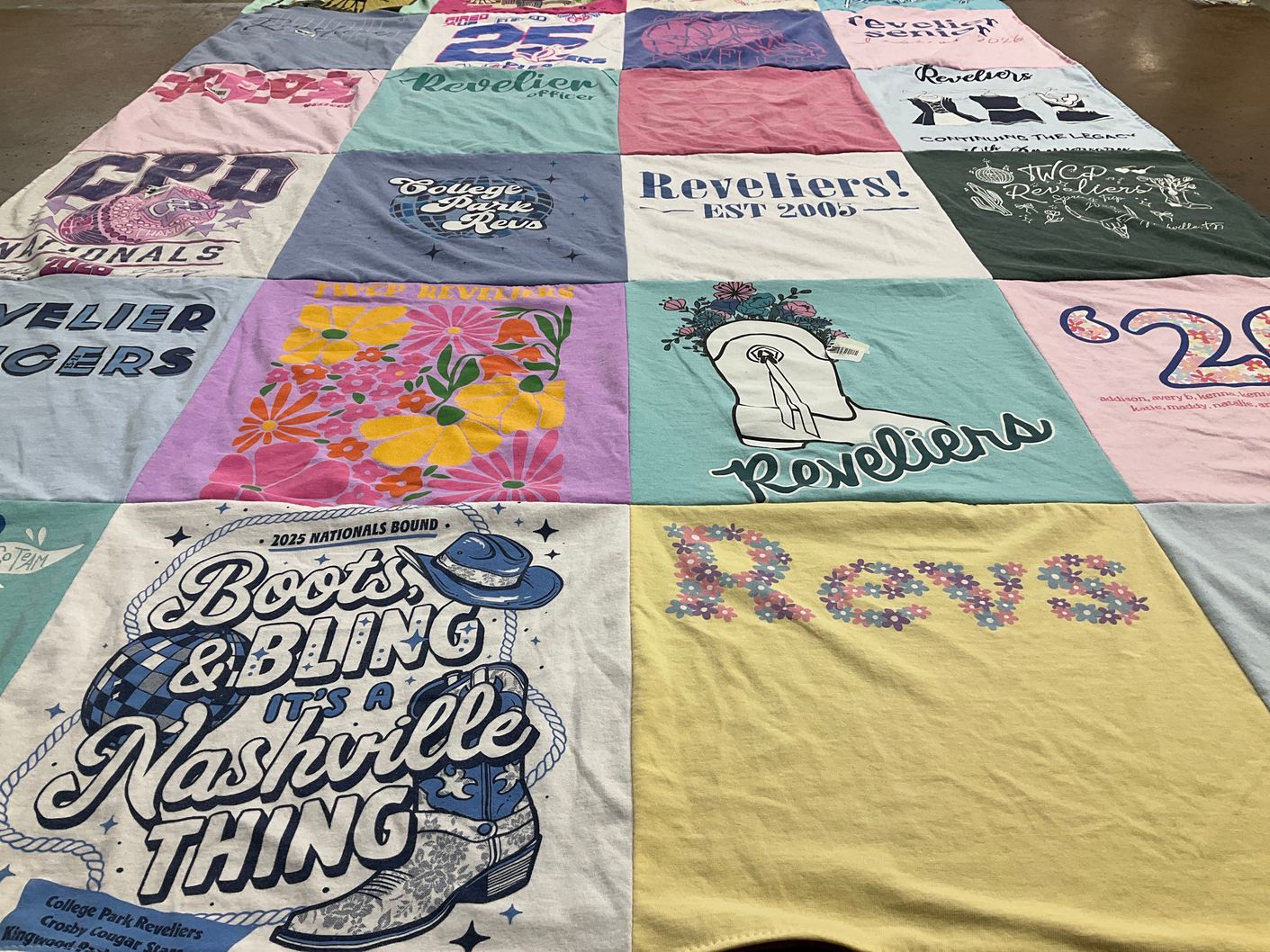 T-shirt quilt featuring college park revs by Krista from TX
