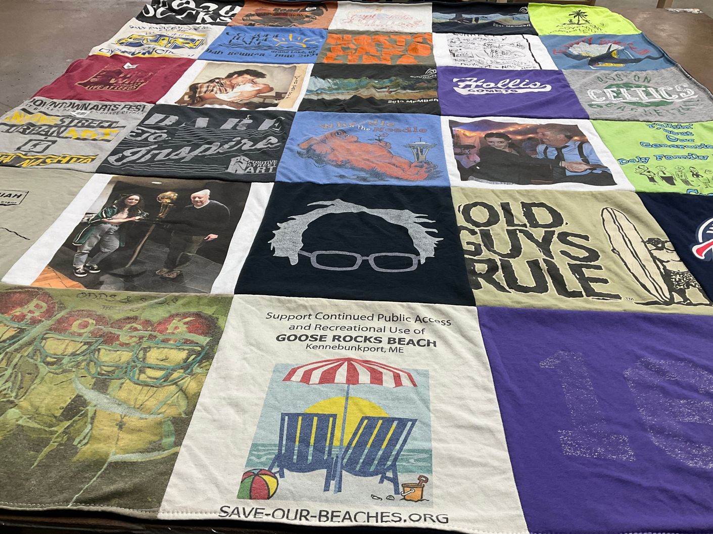 T-shirt quilt featuring boston celtics by Anne from NH