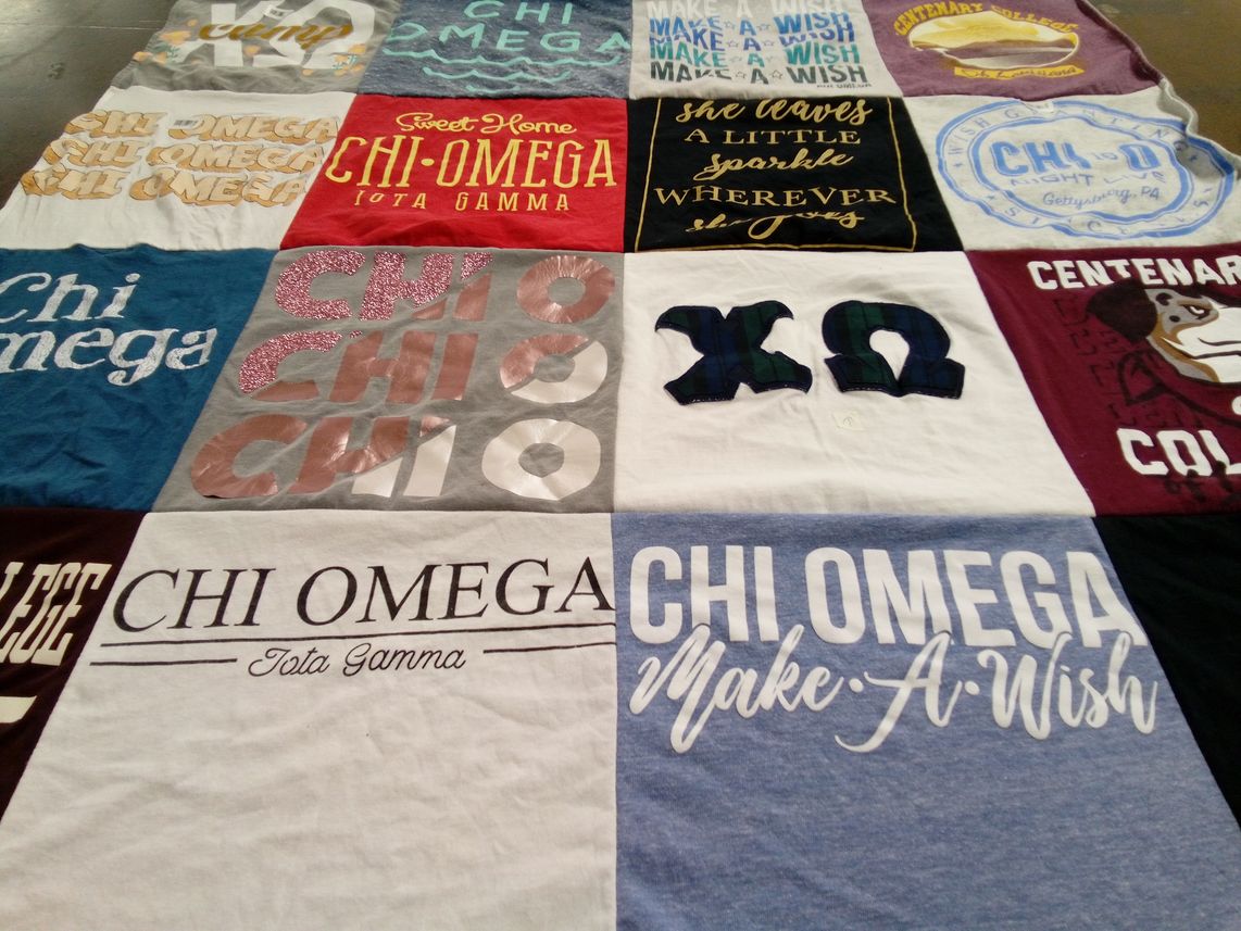 T-shirt quilt from centenary college by Jennifer from LA