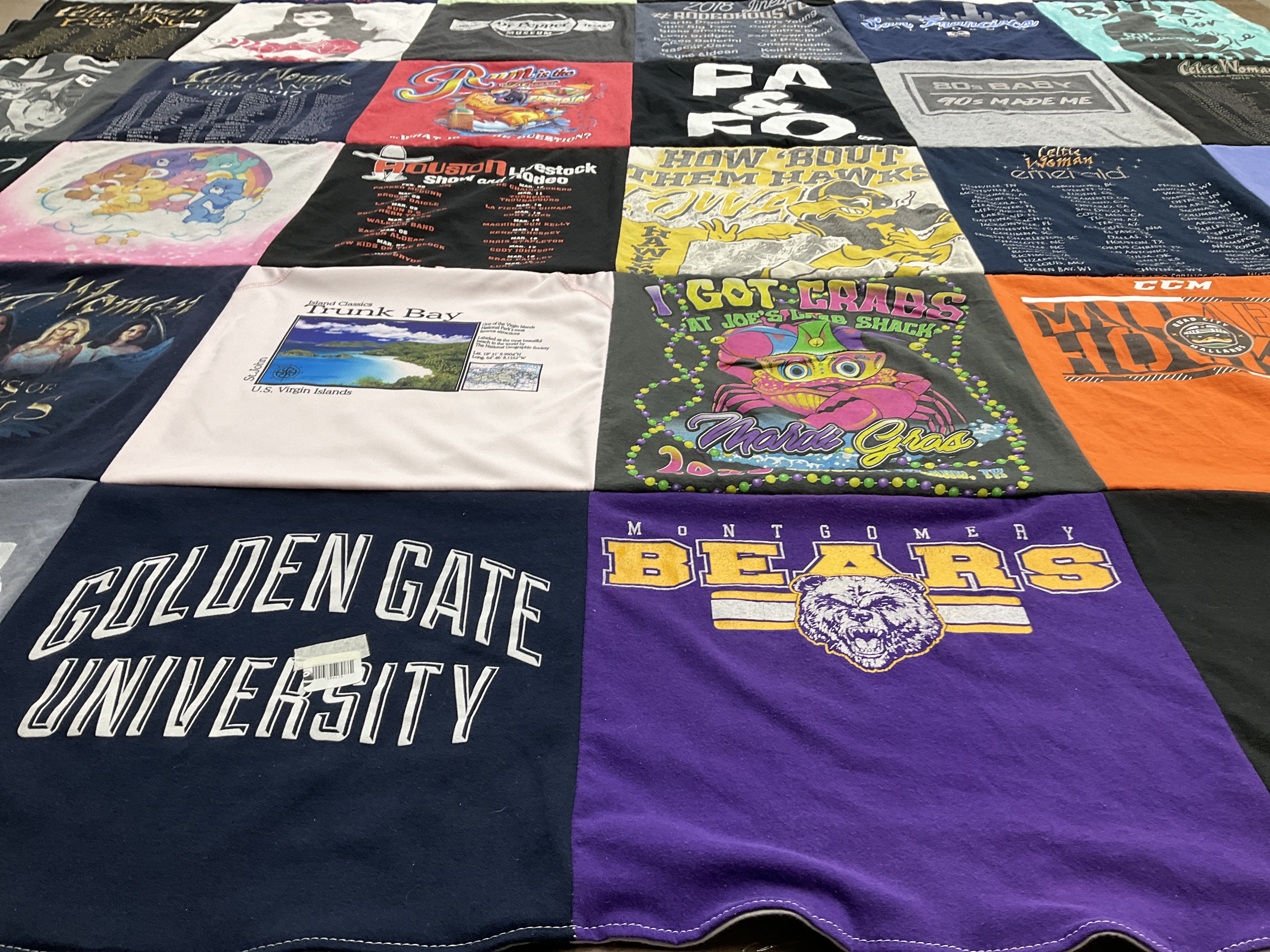 T-shirt quilt from the university of iowa by Karissa from TX