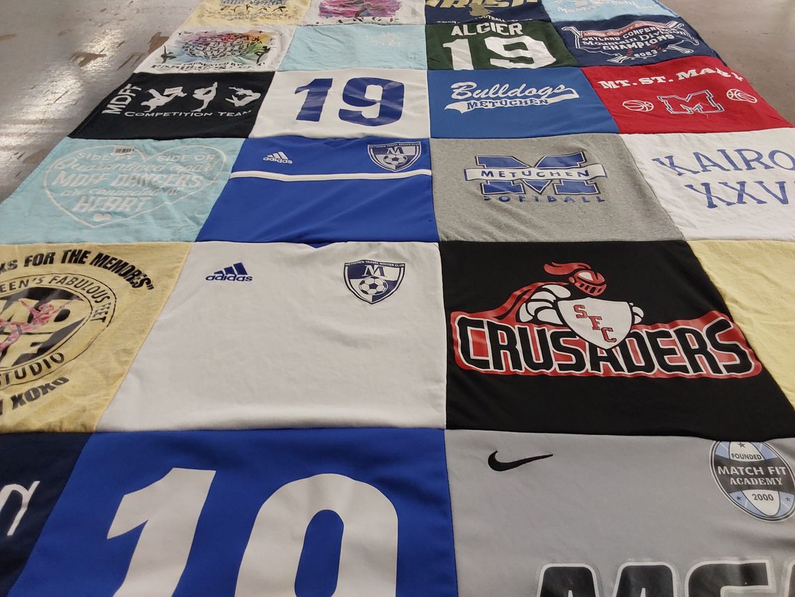 T-shirt quilt featuring sfc crusaders by Charles from NJ