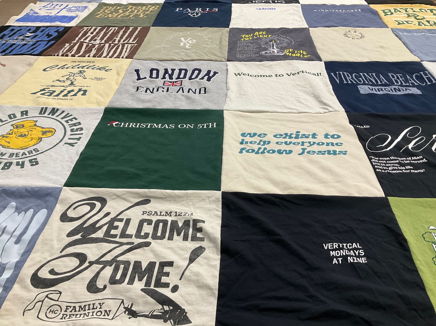 T-shirt quilt from baylor university by Catherine from VA
