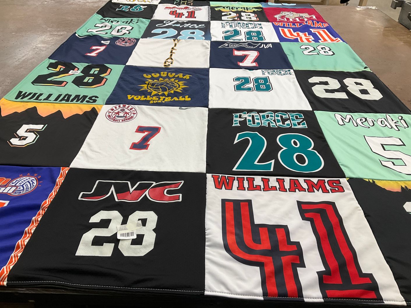 T-shirt quilt from williams university by Stephanie from NH