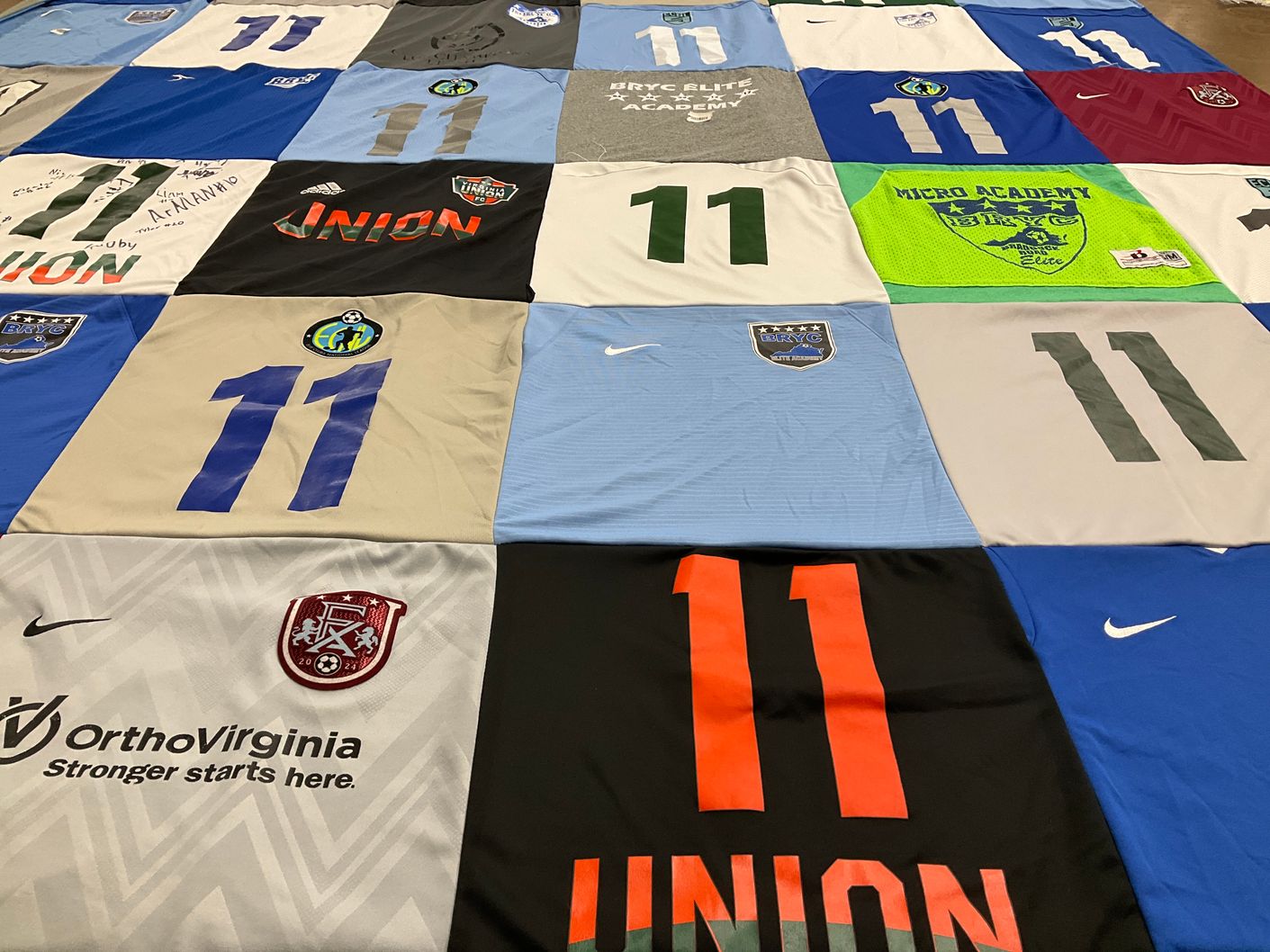 T-shirt quilt featuring bryc elite by April from VA