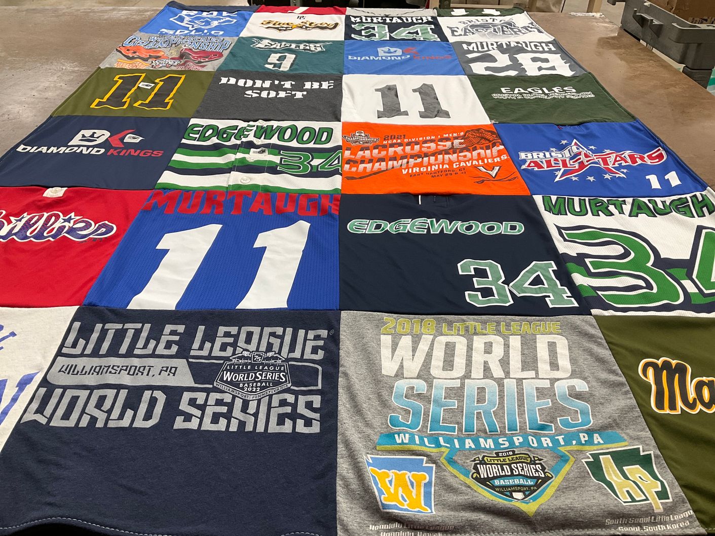 T-shirt quilt featuring diamond kings, phillies by Kimberly from CT