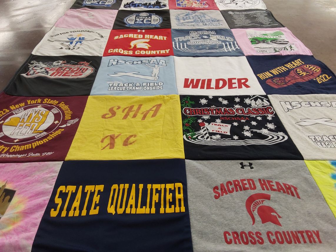 T-shirt quilt from sacred heart university by Erica from NY