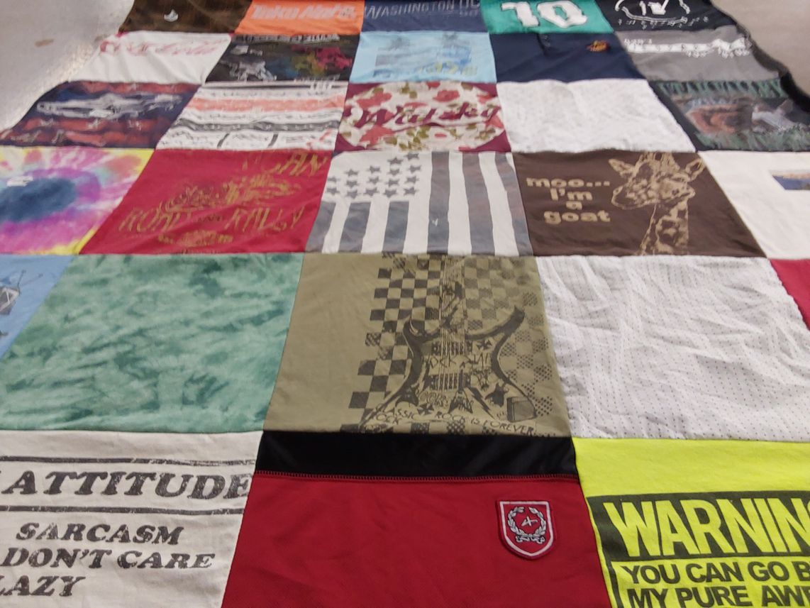 T-shirt quilt by David from UT