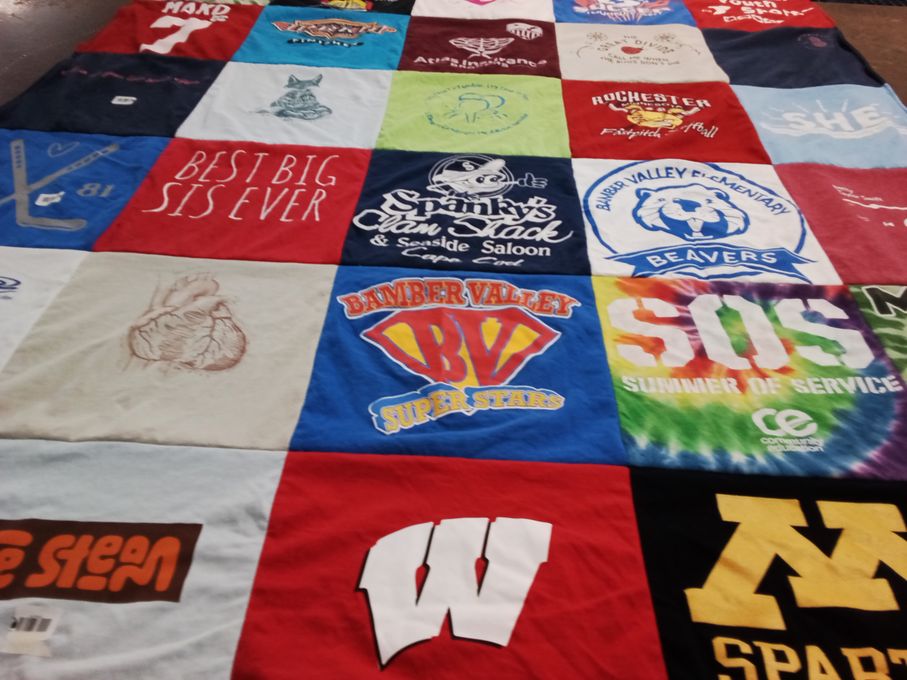 T-shirt quilt featuring bambier valley superstars by Lisa from MN