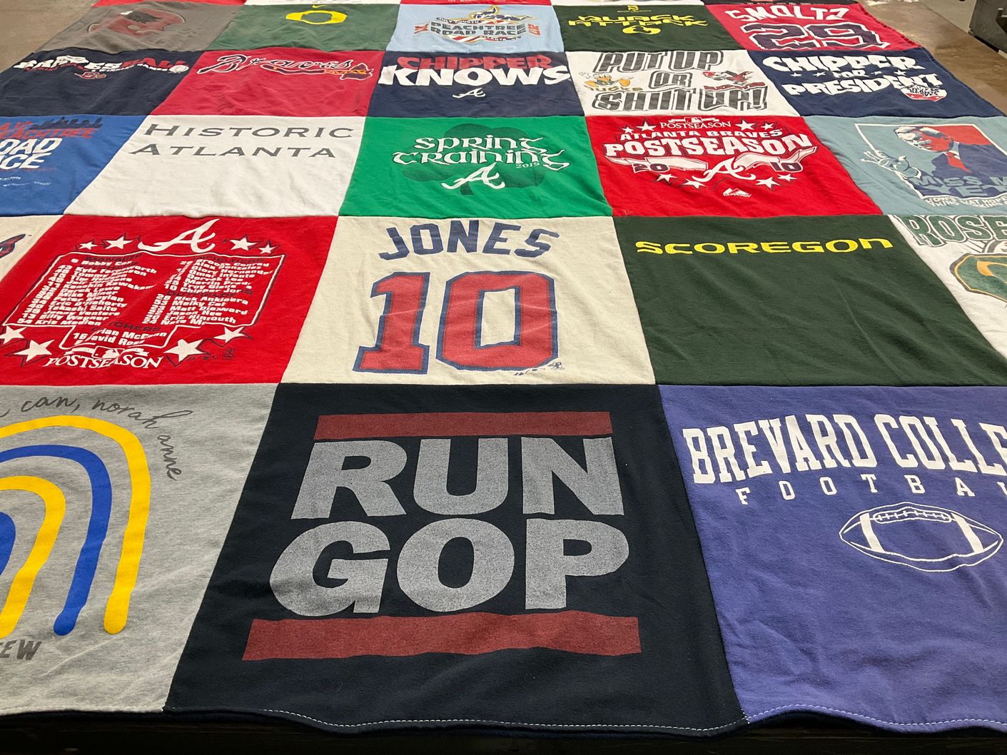 T-shirt quilt from brevard college by Nichole from GA