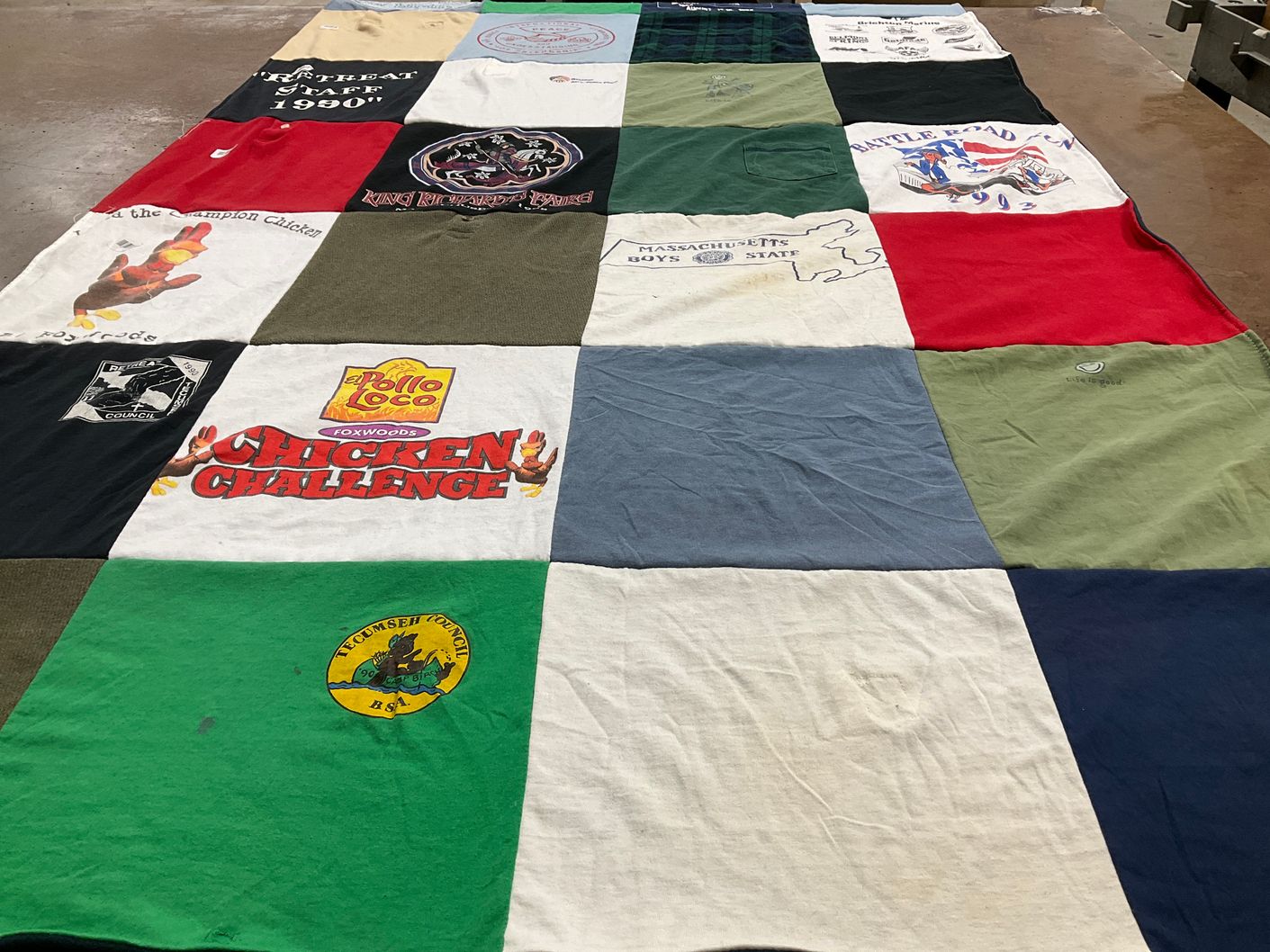T-shirt quilt from massachusetts state boys by Siobhan from NH